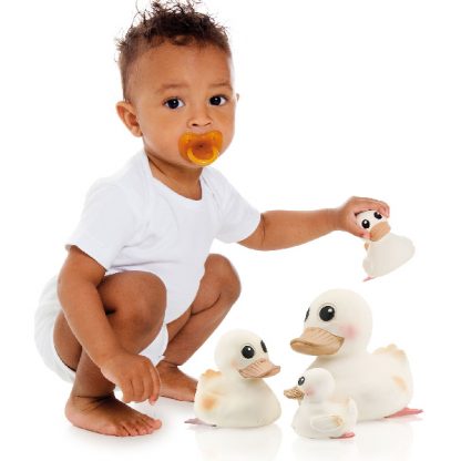 Large Sized Hevea Natural Rubber Duck Water Toys for Kids